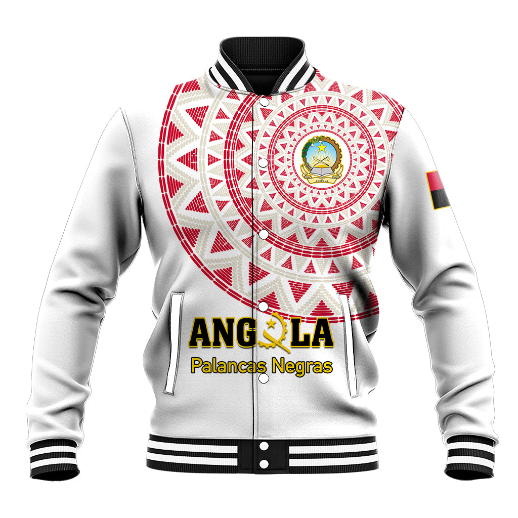 Angola Football Baseball Jacket Go Palancas Negras White Version - Shopicos