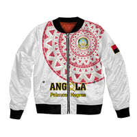 Angola Football Bomber Jacket Go Palancas Negras White Version - Shopicos
