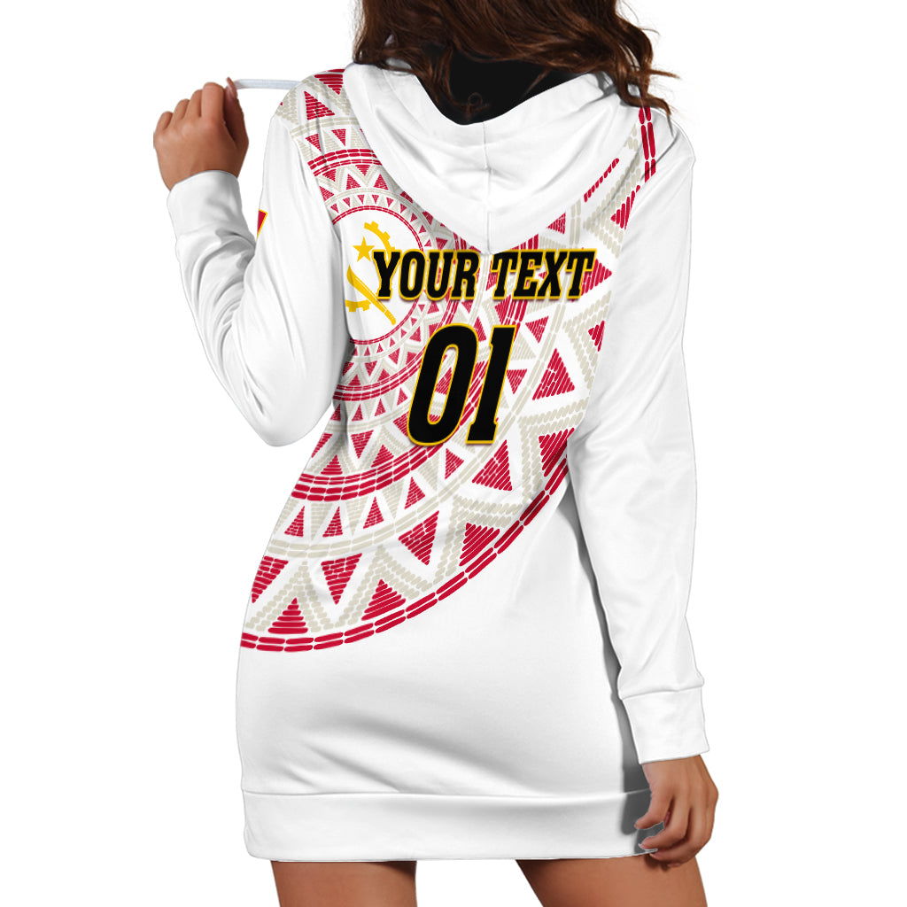 Angola Football Hoodie Dress Go Palancas Negras White Version - Shopicos