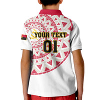 Angola Football Kid Polo Shirt Go Palancas Negras White Version - Shopicos