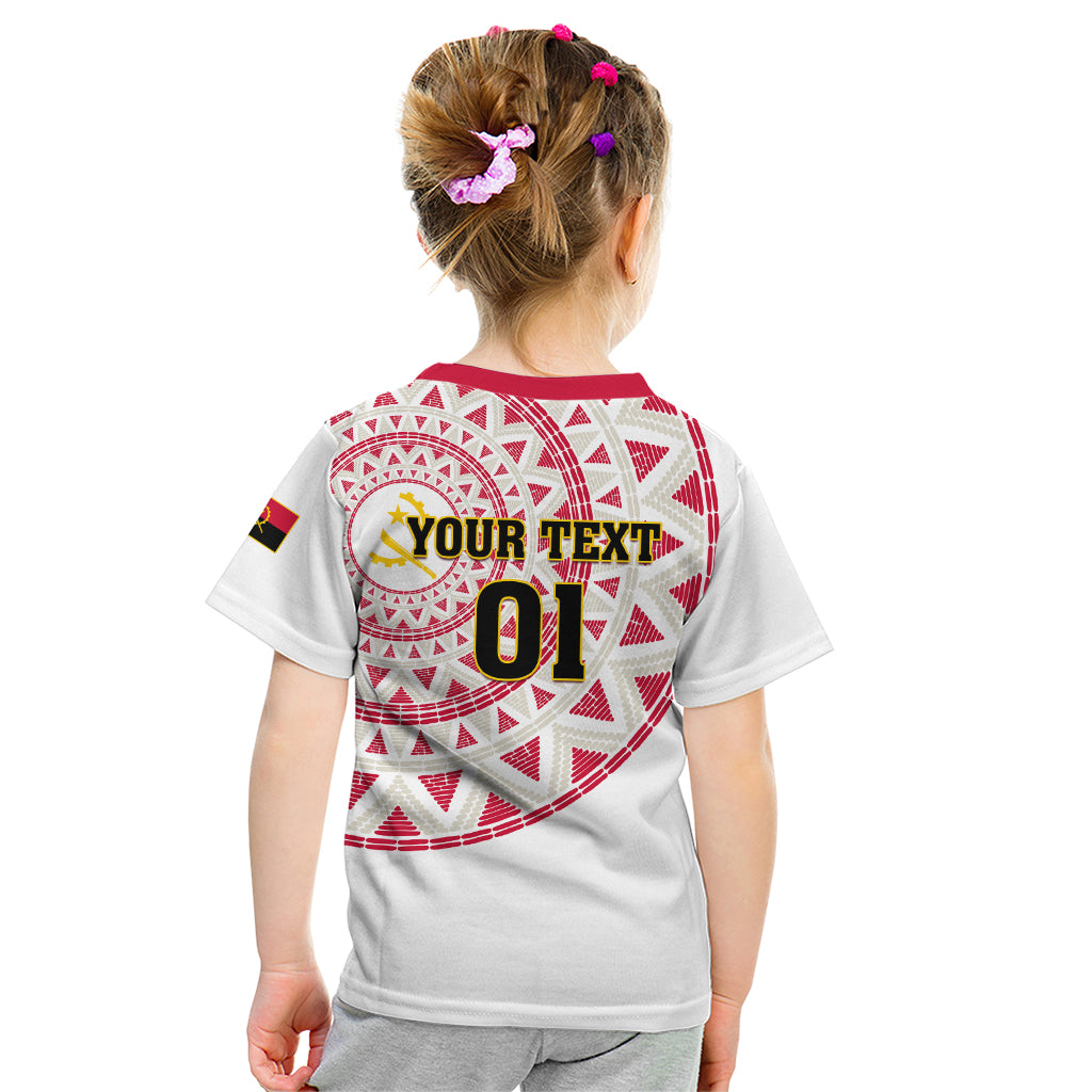 Angola Football Kid T Shirt Go Palancas Negras White Version - Shopicos