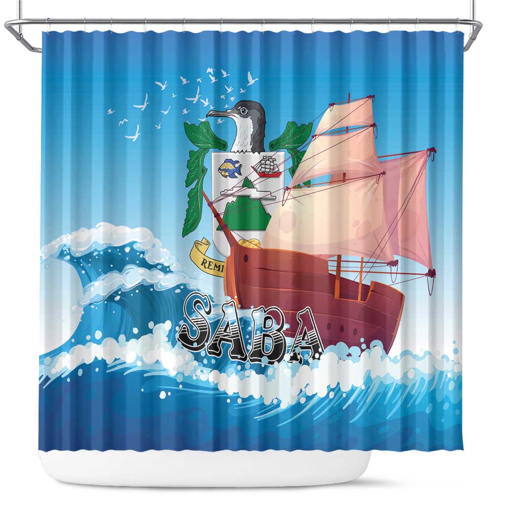 Saba Shower Curtain Sailboat Remis Velisque - Shopicos