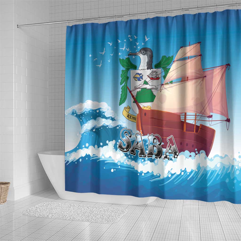 Saba Shower Curtain Sailboat Remis Velisque - Shopicos