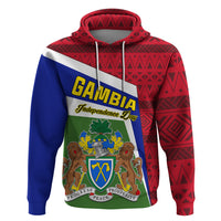Gambia Independence Day Zip Hoodie Coat Of Arms African Pattern - Shopicos