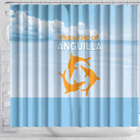 Republic of Anguilla Shower Curtain Strength and Endurance - Shopicos