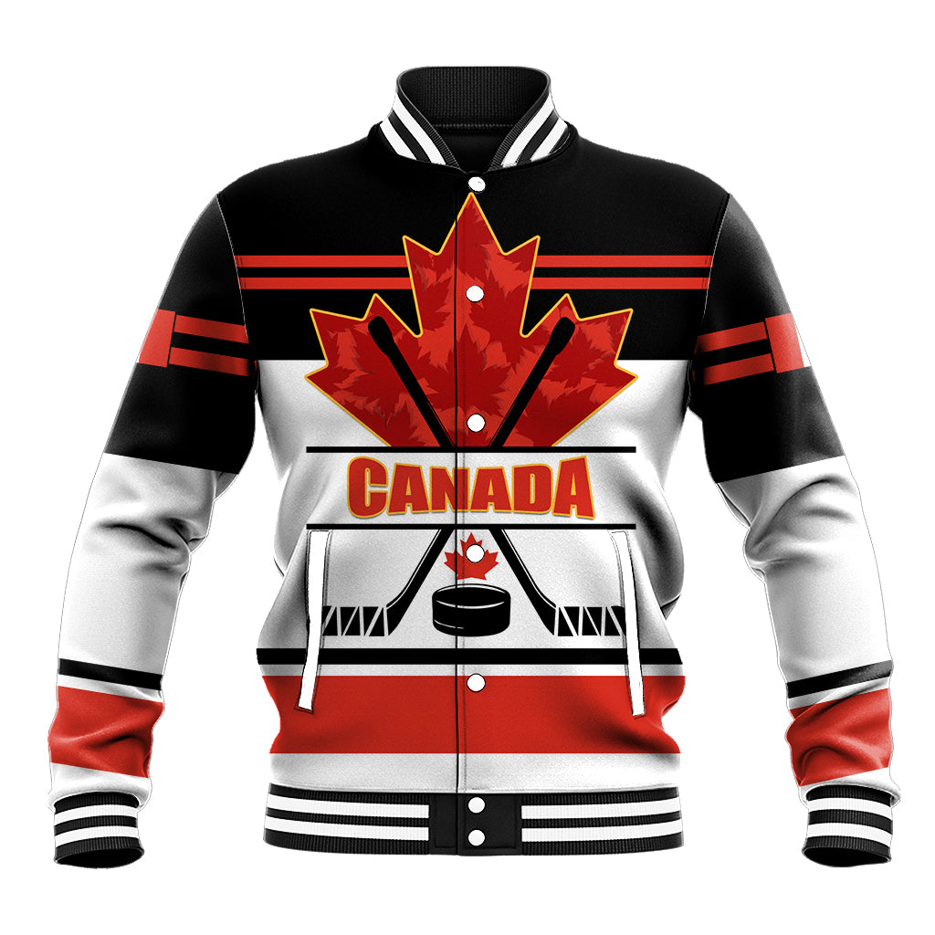 Canada Hockey 2024 Baseball Jacket Hockey is Canada Game - Shopicos