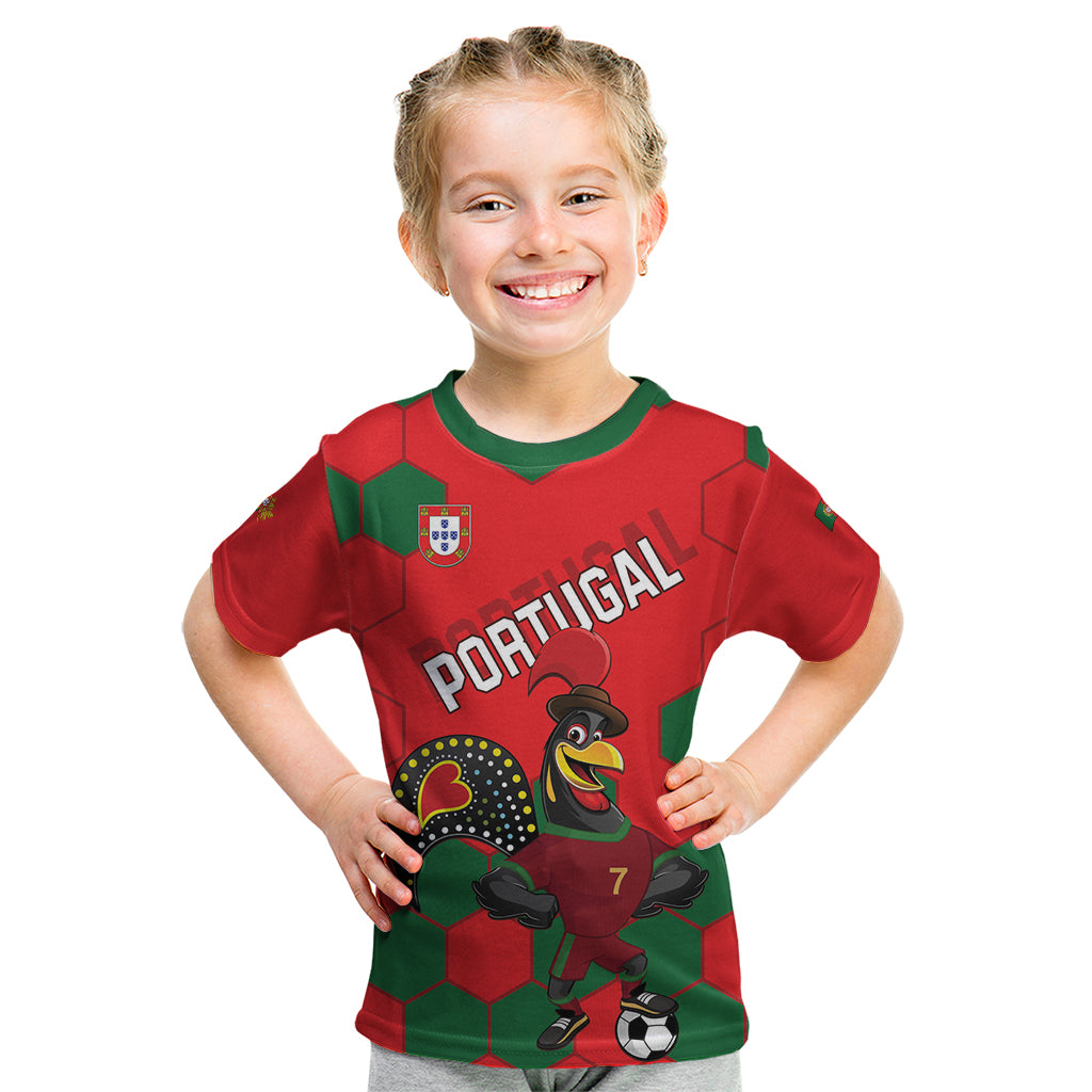 Custom Portugal 2024 Football Kid T Shirt 2024 Go Champions - Shopicos