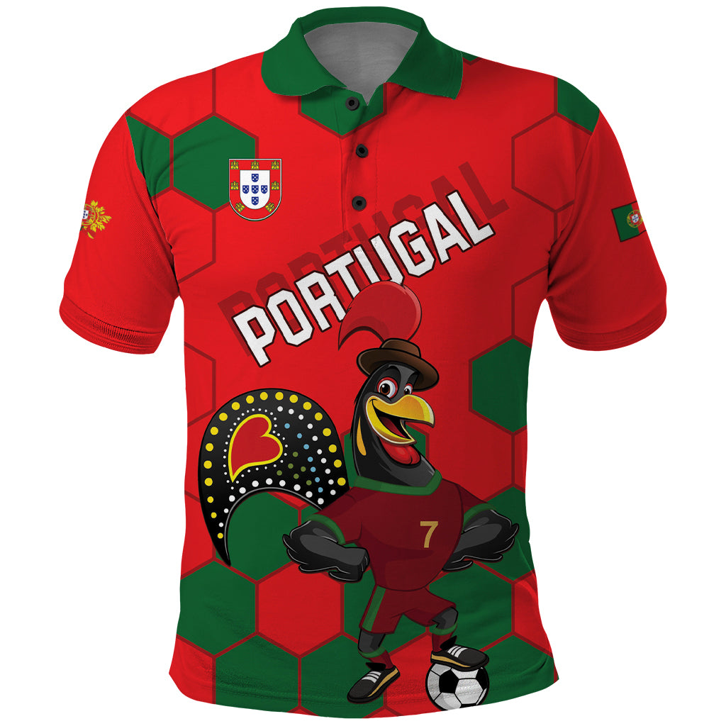 Custom Portugal 2024 Football Polo Shirt 2024 Go Champions - Shopicos