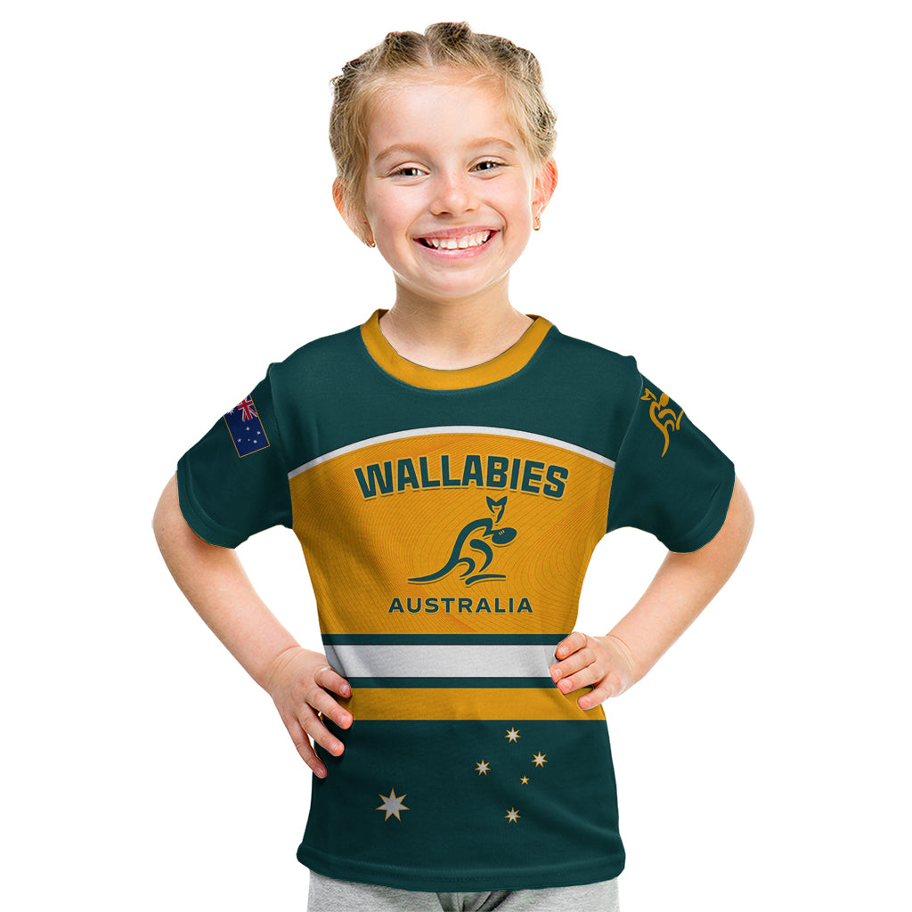 Australia Rugby Kid T Shirt Wallabies Go 2023 World Cup - Shopicos