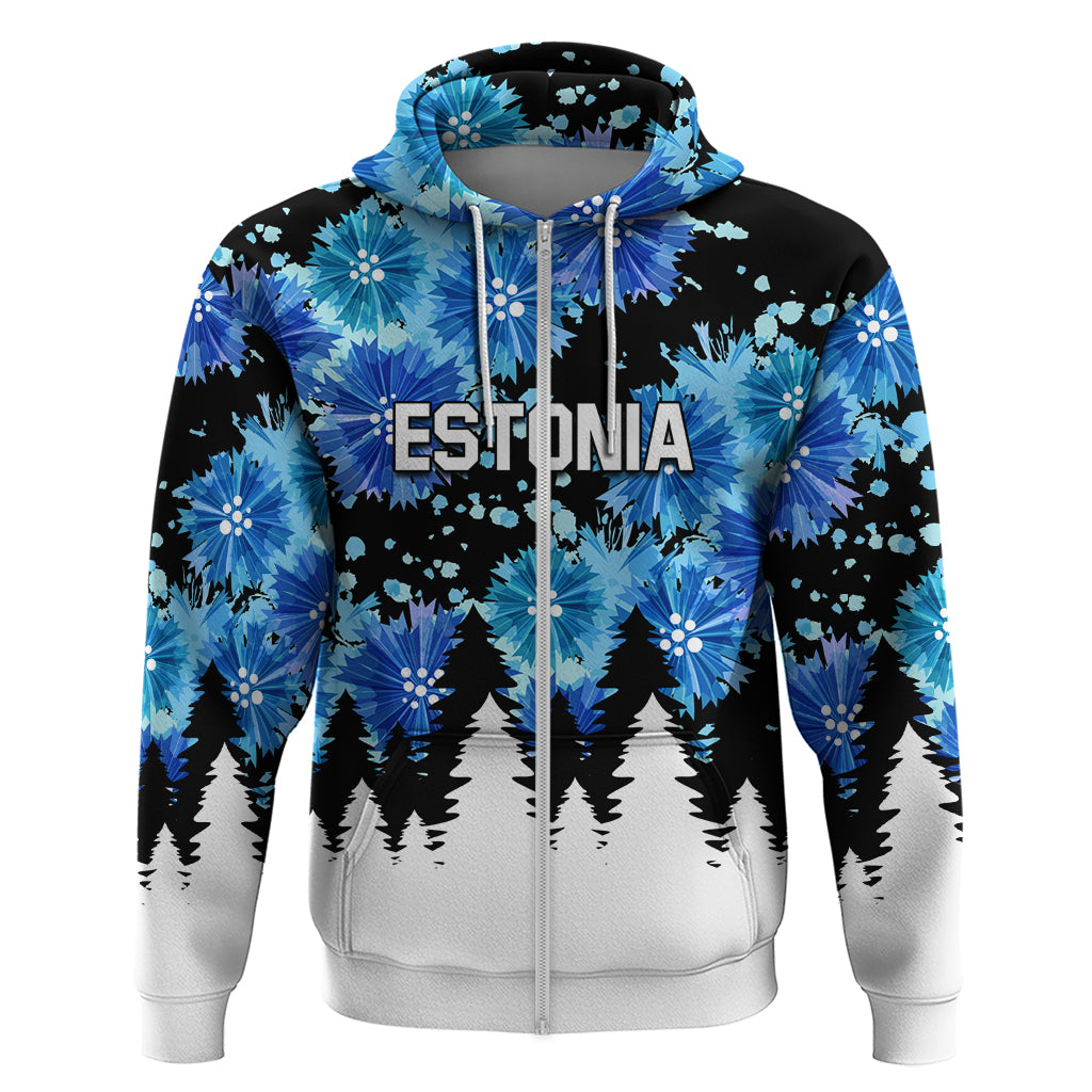 Estonia Independence Day Zip Hoodie Cornflower Unique Style - Shopicos