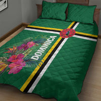 Dominica Quilt Bed Set Waitukubuli Tropical Flower - Shopicos