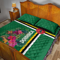 Dominica Quilt Bed Set Waitukubuli Tropical Flower - Shopicos