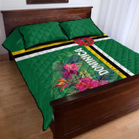 Dominica Quilt Bed Set Waitukubuli Tropical Flower - Shopicos
