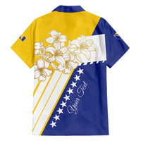 Personalized Bosnia and Herzegovina Hawaiian Shirt Stars With Golden Lily - Shopicos