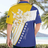 Personalized Bosnia and Herzegovina Hawaiian Shirt Stars With Golden Lily - Shopicos