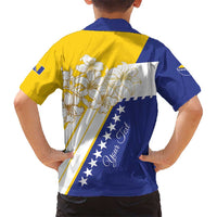 Personalized Bosnia and Herzegovina Hawaiian Shirt Stars With Golden Lily - Shopicos