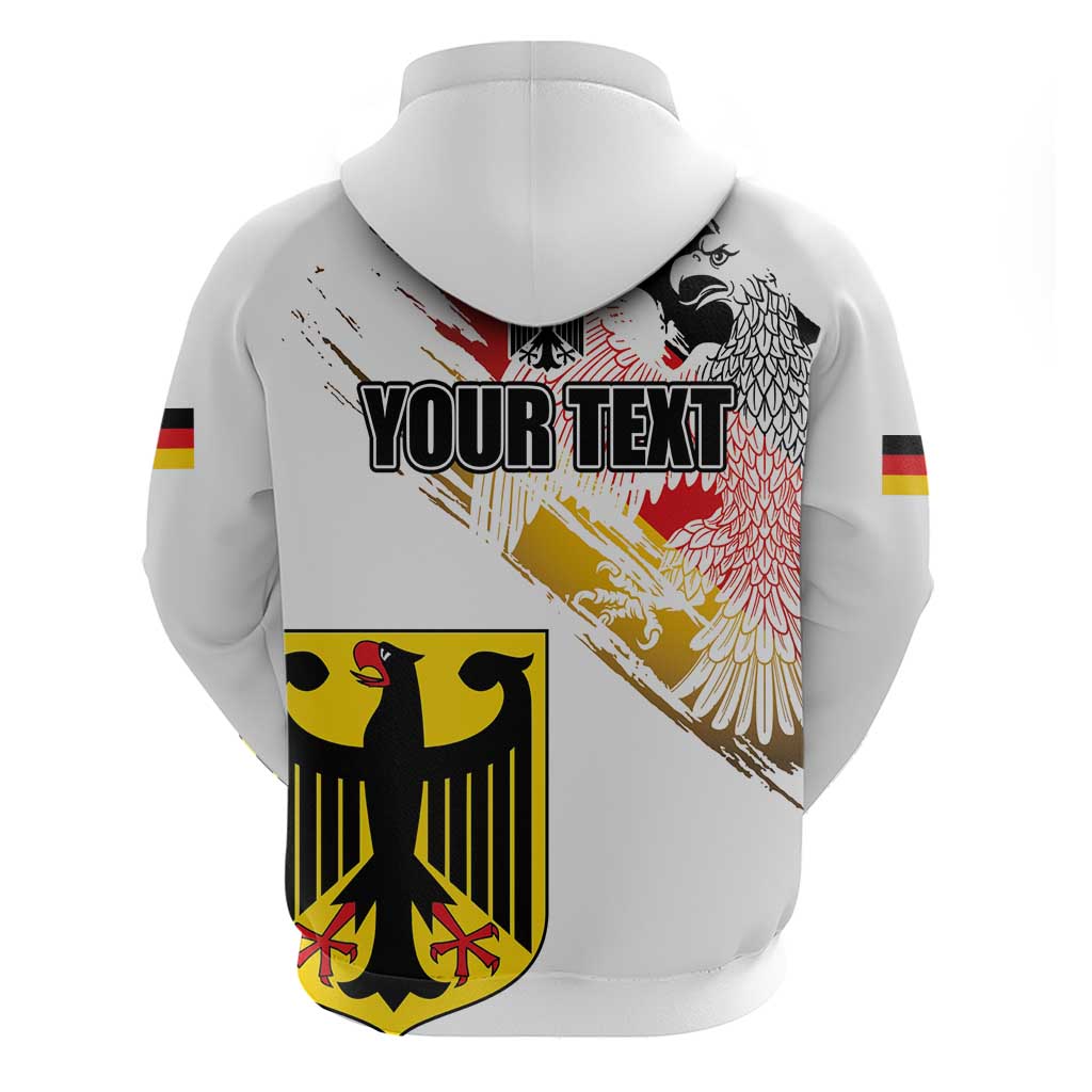 Personalised Germany Seal and Eagle Grunge Flag Hoodie - Shopicos