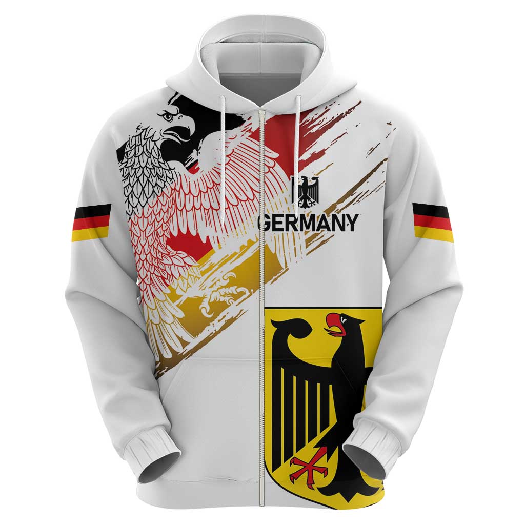 Personalised Germany Seal and Eagle Grunge Flag Hoodie - Shopicos
