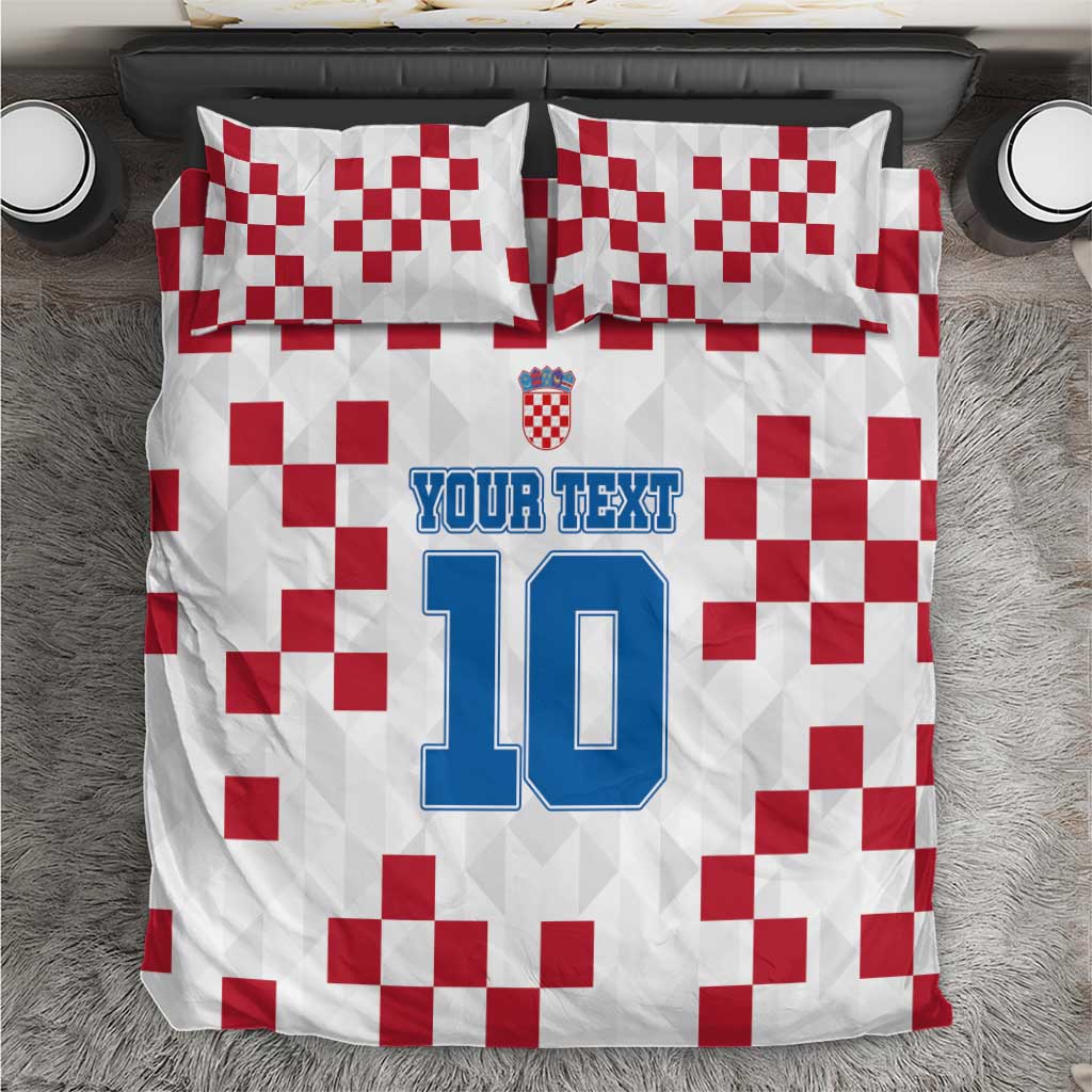 Custom Croatia Football 2024 Go Champion Bedding Set - Shopicos