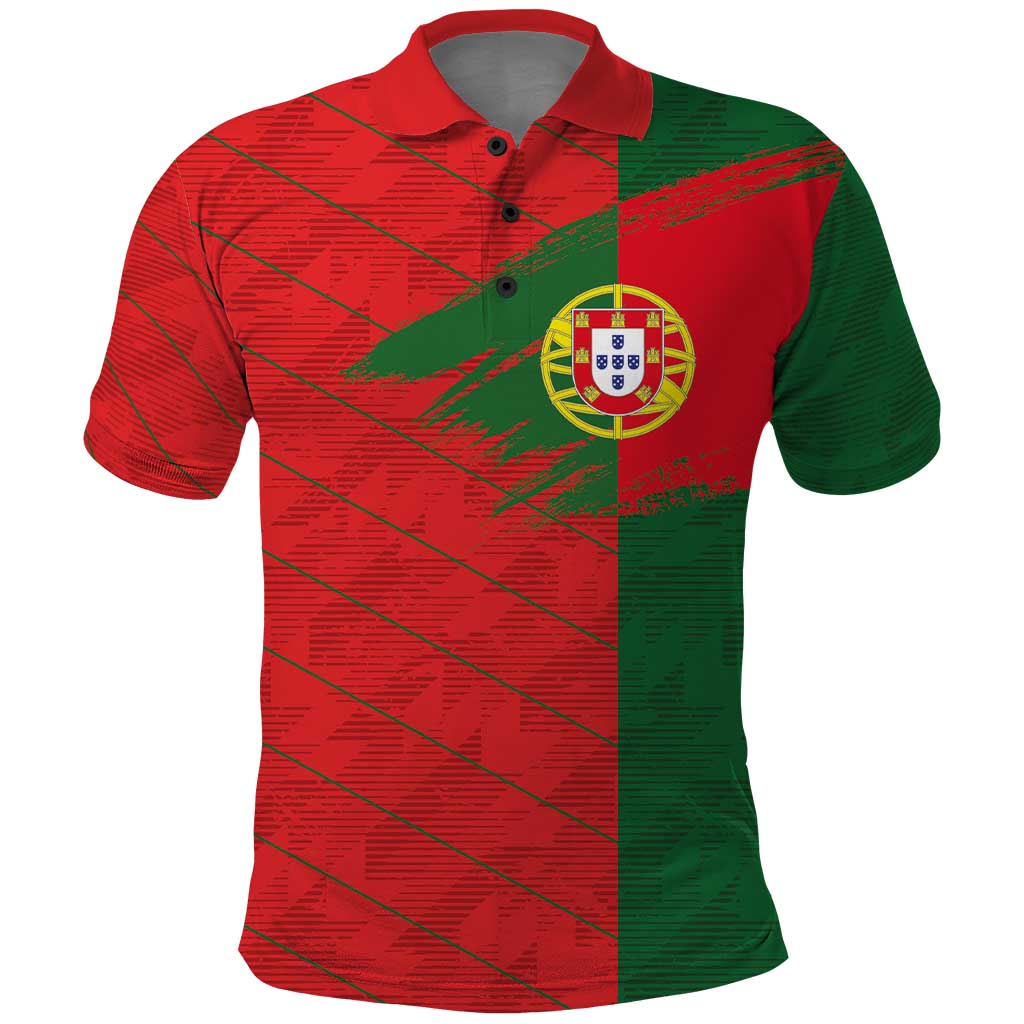 Custom Portugal Football 2024 Go Champion Polo Shirt - Shopicos