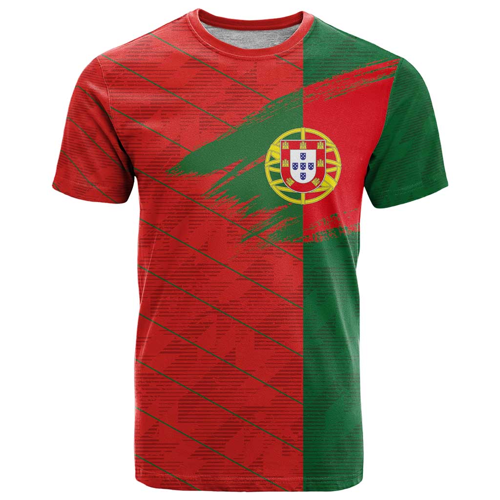 Custom Portugal Football 2024 Go Champion T Shirt - Shopicos