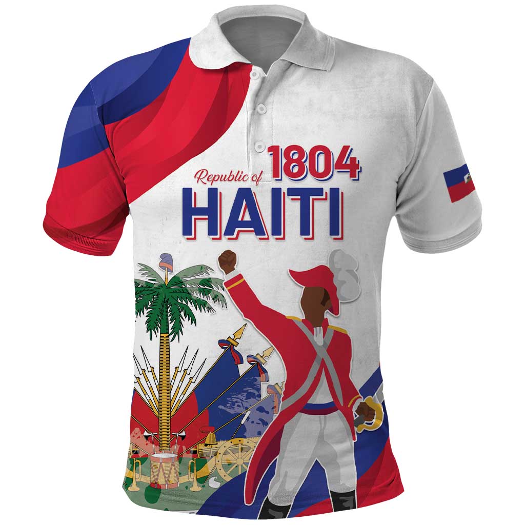 Personalised Haiti 221st Anniversary Independence Day Polo Shirt LT05 - Shopicos