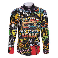 Raised On Hip Hop Family Matching Mermaid Dress and Hawaiian Shirt Graffiti Art Style - Shopicos