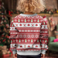 Merry Christmas Canada Kid Ugly Christmas Sweater Festive Maple Leaf Xmas - Shopicos