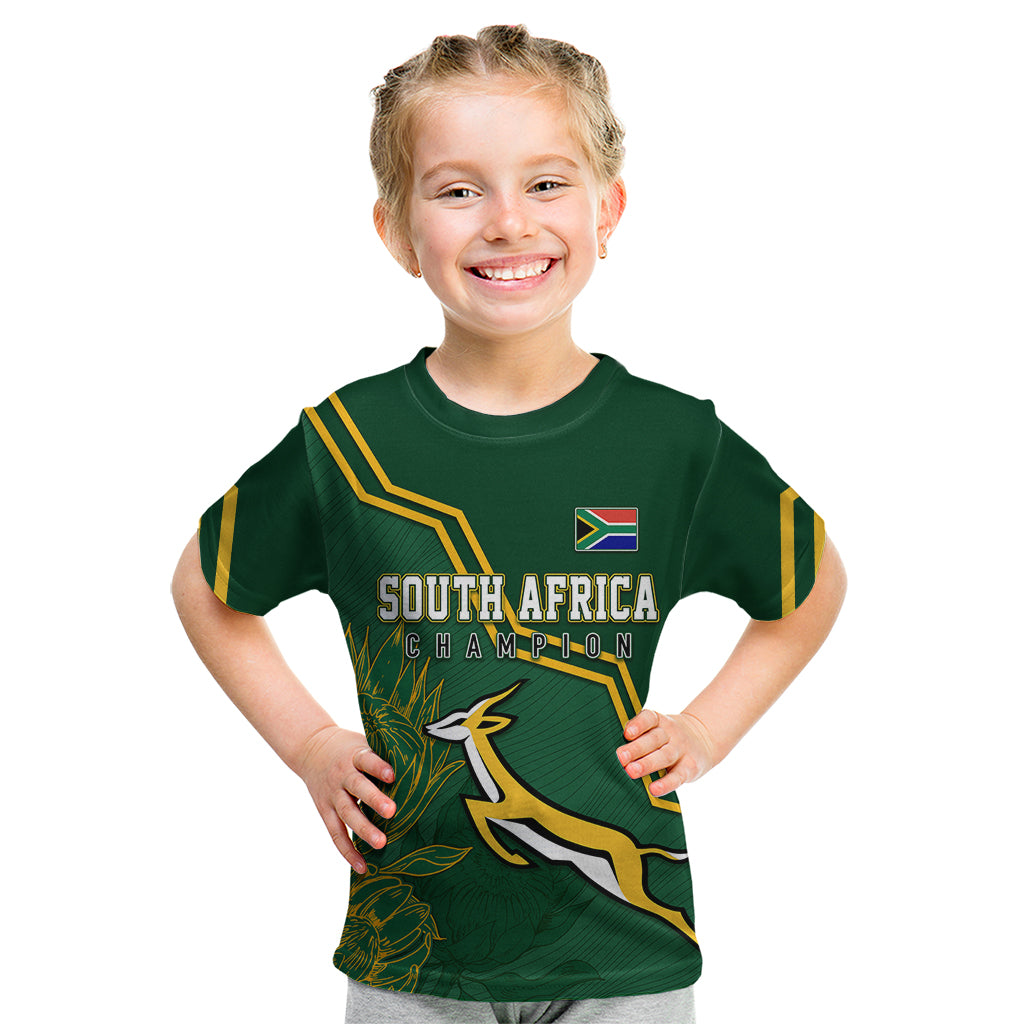 South Africa Rugby 2023 Kid T Shirt Champions GO Bokke - Shopicos