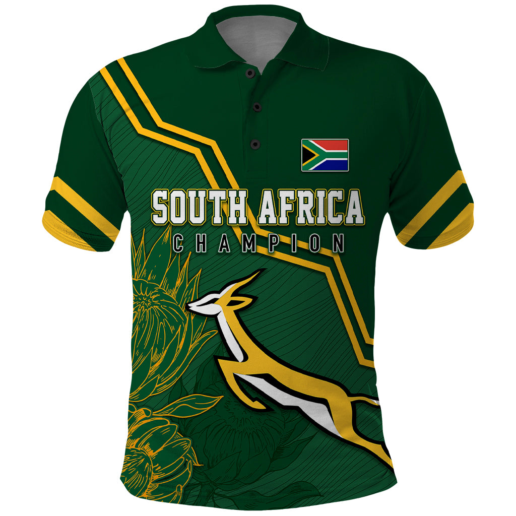 South Africa Rugby 2023 Polo Shirt Champions GO Bokke - Shopicos