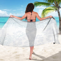 Samoa White Sunday Sarong Hibiscus Special - Shopicos