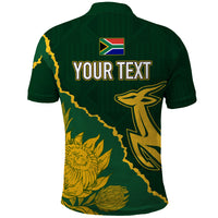 Personalised South Africa Rugby 2023 Polo Shirt Bokke Champions Kente Ethnic - Shopicos