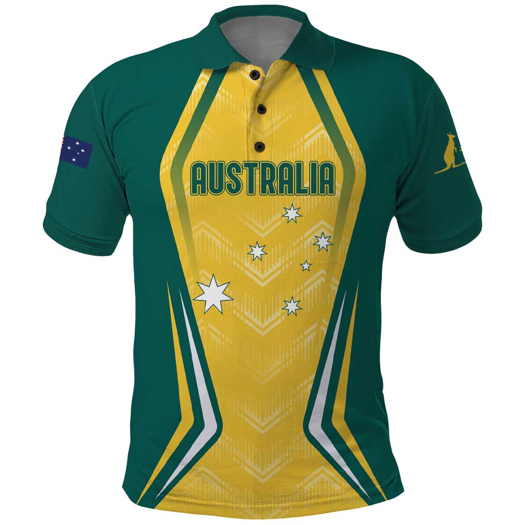Australia 2024 Olympics Custom Polo Shirt Rise of the Roos - Shopicos