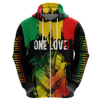 Jamaica Reggae Hoodie Legend Bob Sketch Style One Love - Shopicos