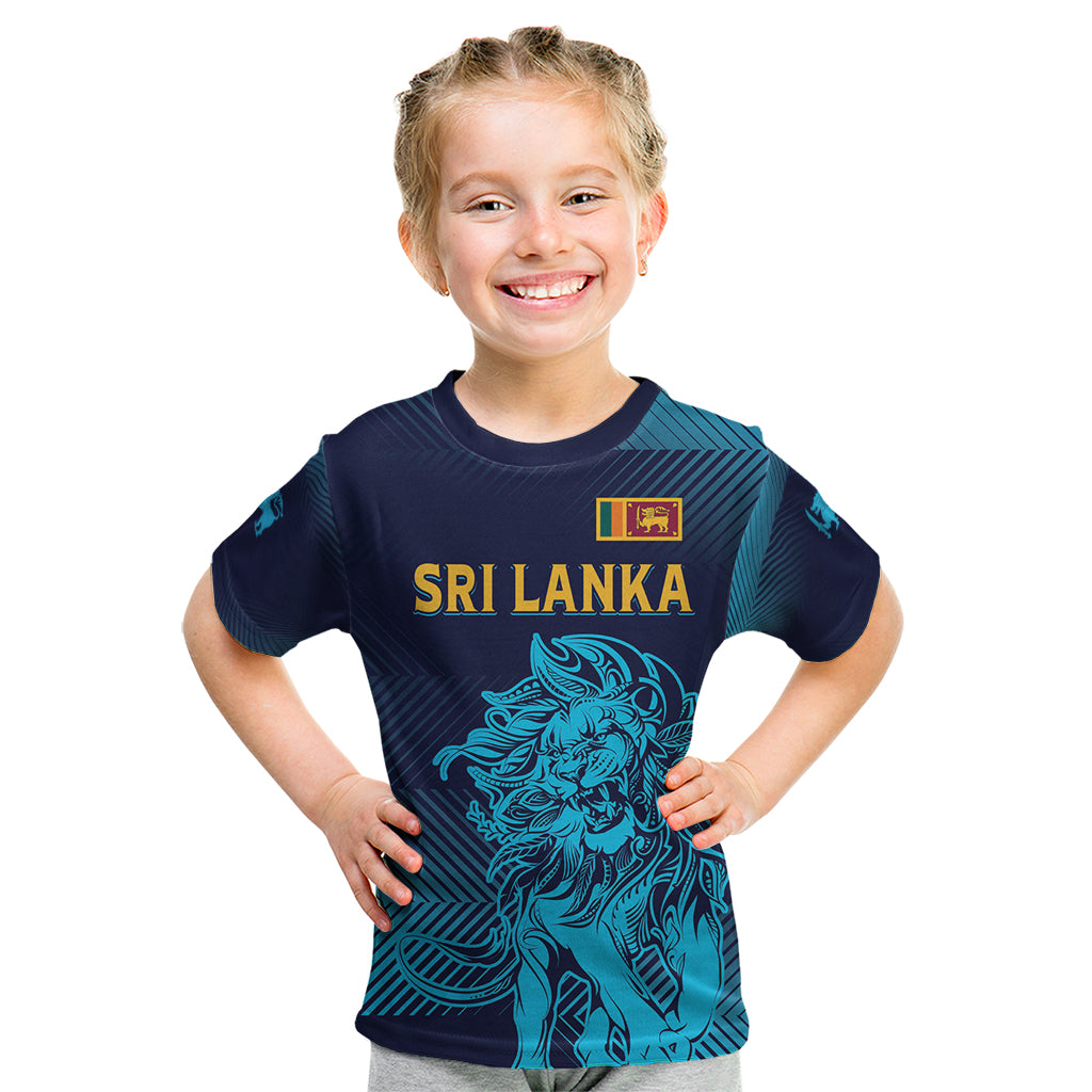 Sri Lanka Cricket Lion World Cup 2024 Kid T Shirt Gradient Inspiration - Shopicos