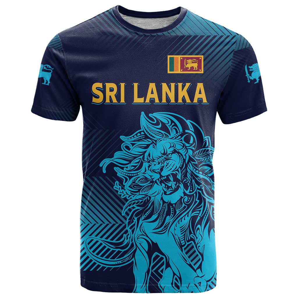 Sri Lanka Cricket Lion World Cup 2024 T Shirt Gradient Inspiration - Shopicos