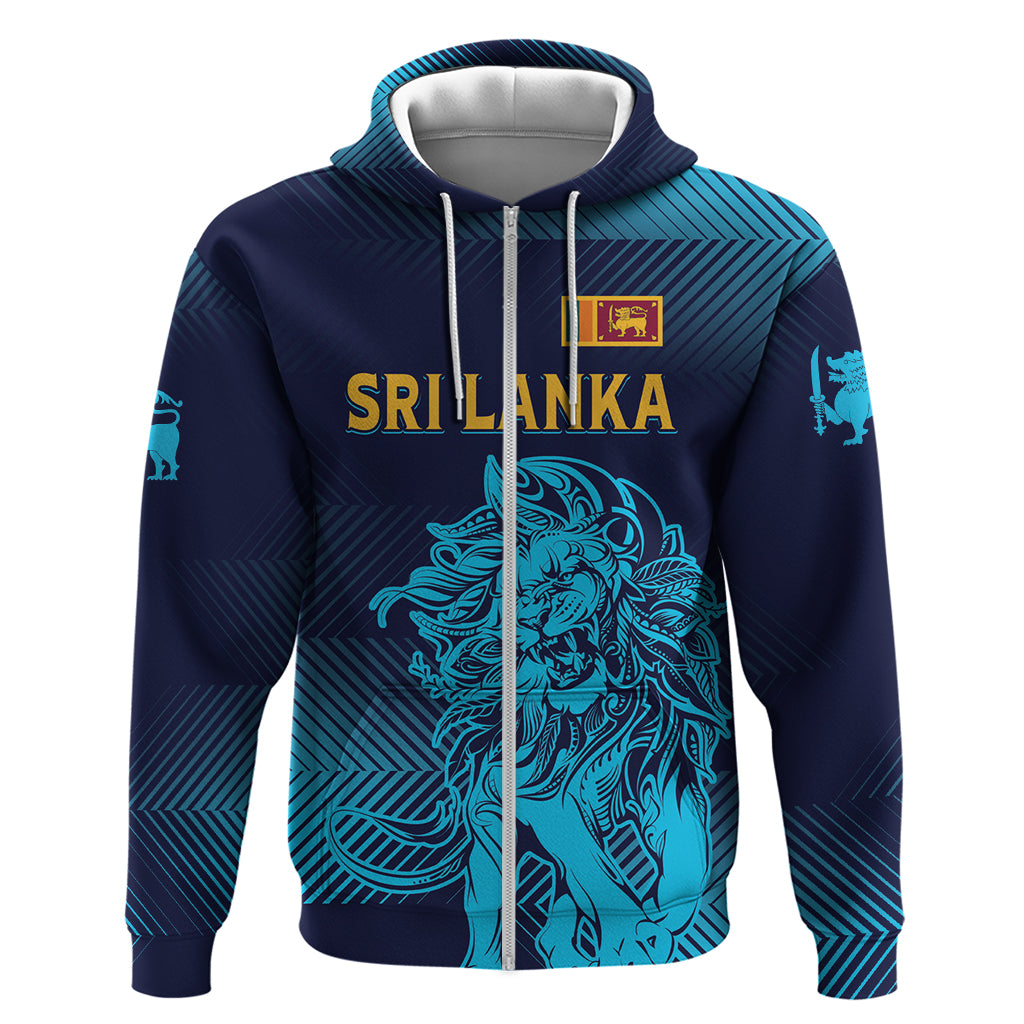 Sri Lanka Cricket Lion World Cup 2024 Zip Hoodie Gradient Inspiration - Shopicos