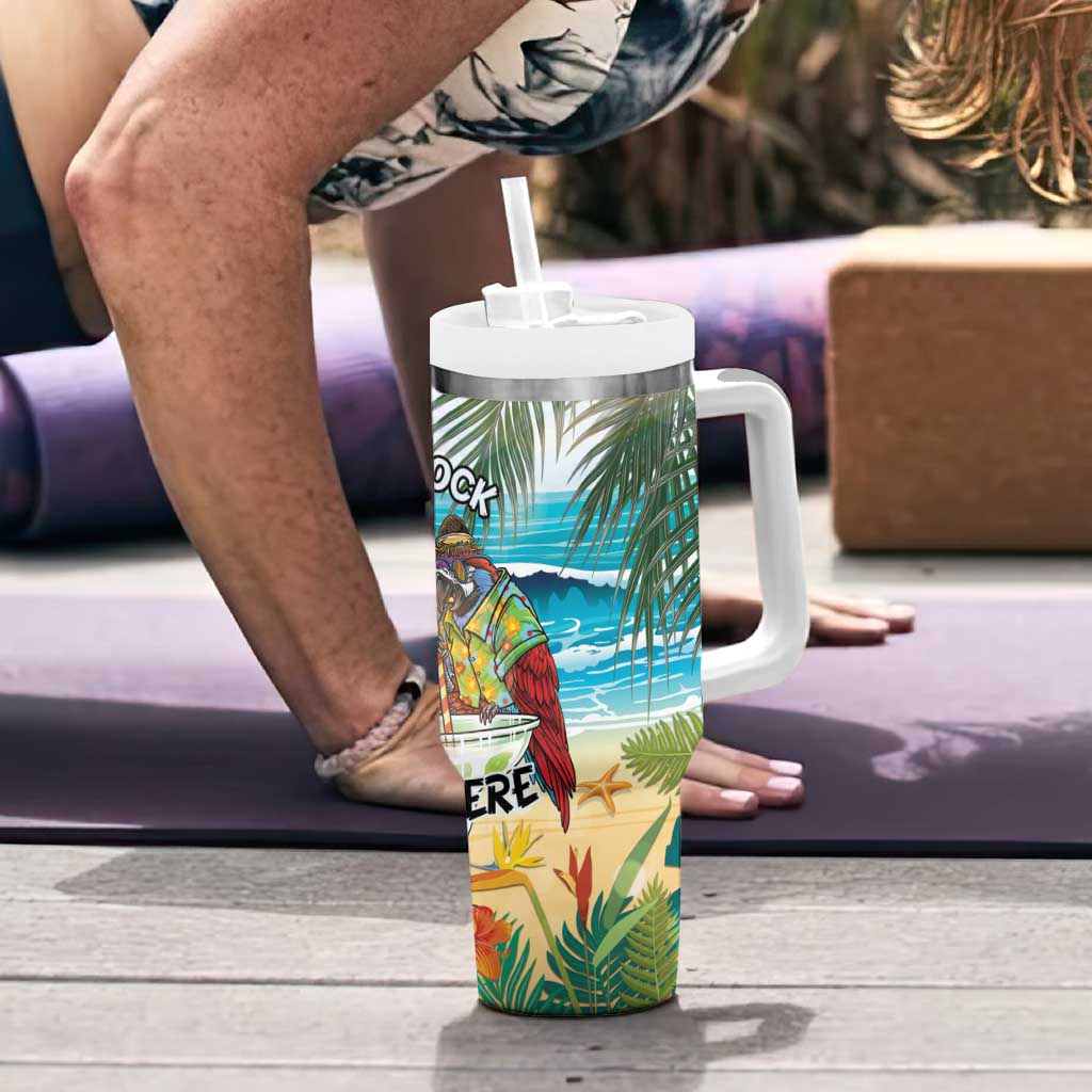 It's 5 o'clock Somewhere Tumbler With Handle Beach Party - Shopicos