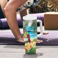 It's 5 o'clock Somewhere Tumbler With Handle Beach Party - Shopicos