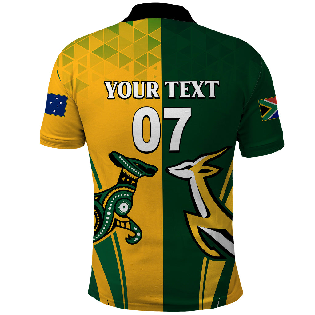 Personalised Australia Mix South Africa Rugby Polo Shirt Wallabies And Springboks - Champions Special Ver - Shopicos