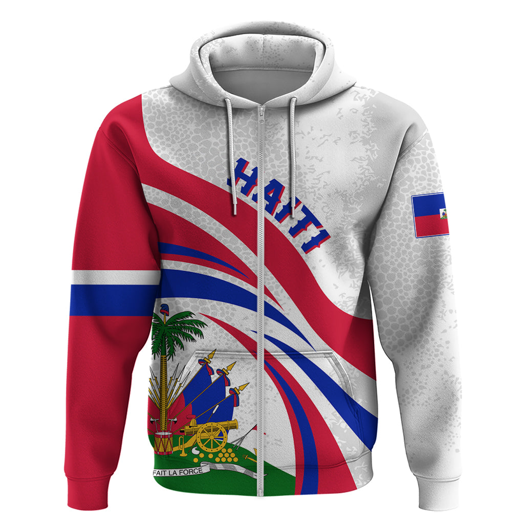 Haiti Independence Anniversary Zip Hoodie Ayiti Basic Style - Shopicos