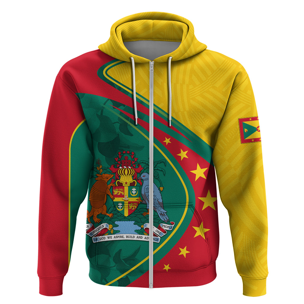 Grenada Zip Hoodie Stars and Bougainvillea - Shopicos