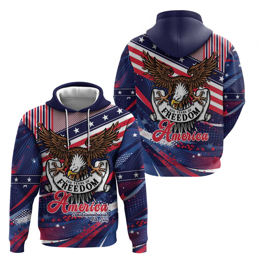 250 Years Of Service Hoodie Semiquincentennial USA Patriotic 4th Of July - Shopicos