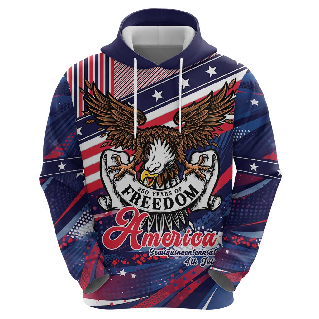 250 Years Of Service Hoodie Semiquincentennial USA Patriotic 4th Of July - Shopicos