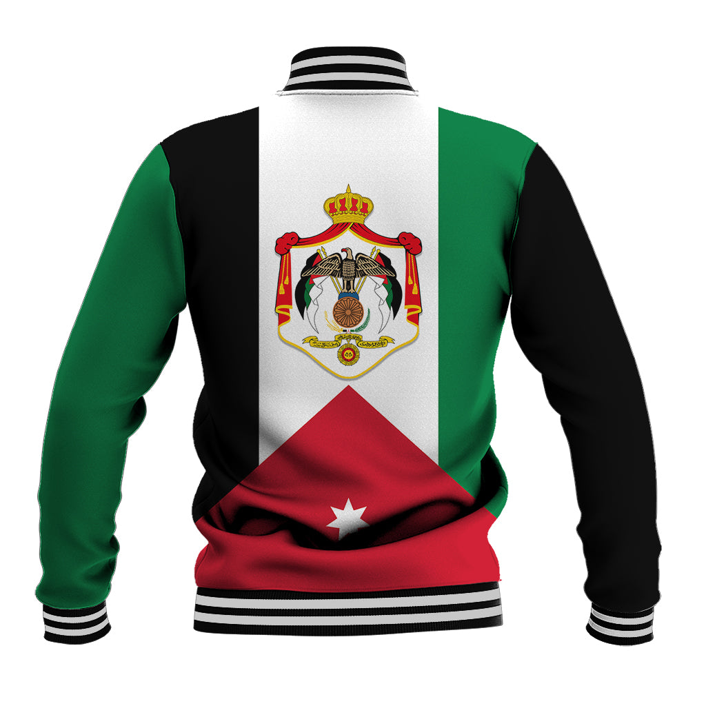 Hashemite Kingdom of Jordan Baseball Jacket Jordan Flag Style LT9 - Shopicos