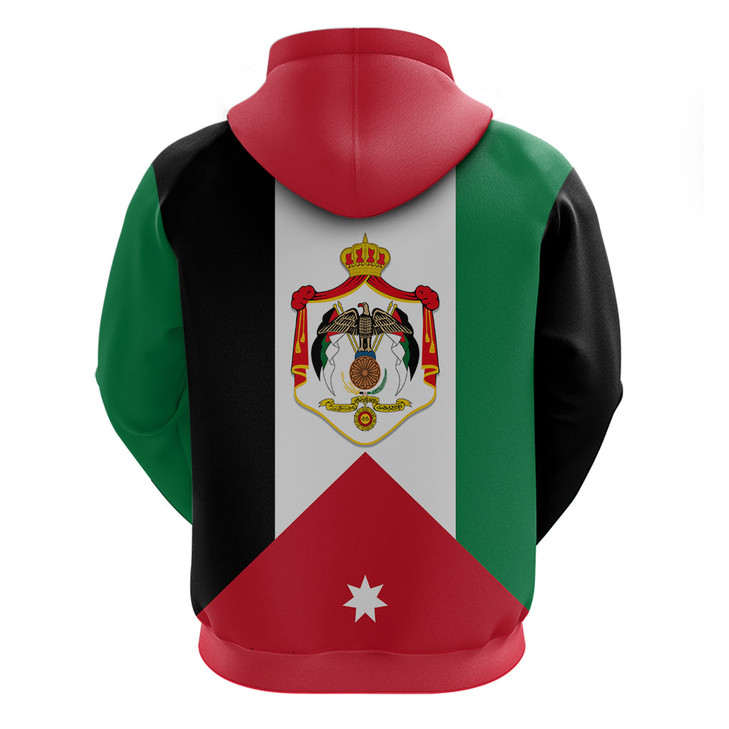 Hashemite Kingdom of Jordan Hoodie Jordan Flag Style - Shopicos