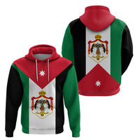 Hashemite Kingdom of Jordan Hoodie Jordan Flag Style - Shopicos