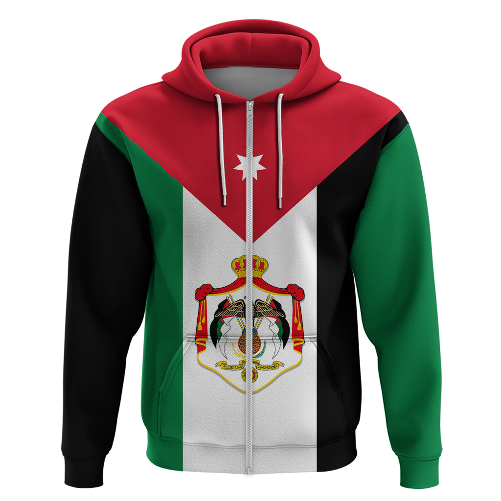 Hashemite Kingdom of Jordan Hoodie Jordan Flag Style - Shopicos