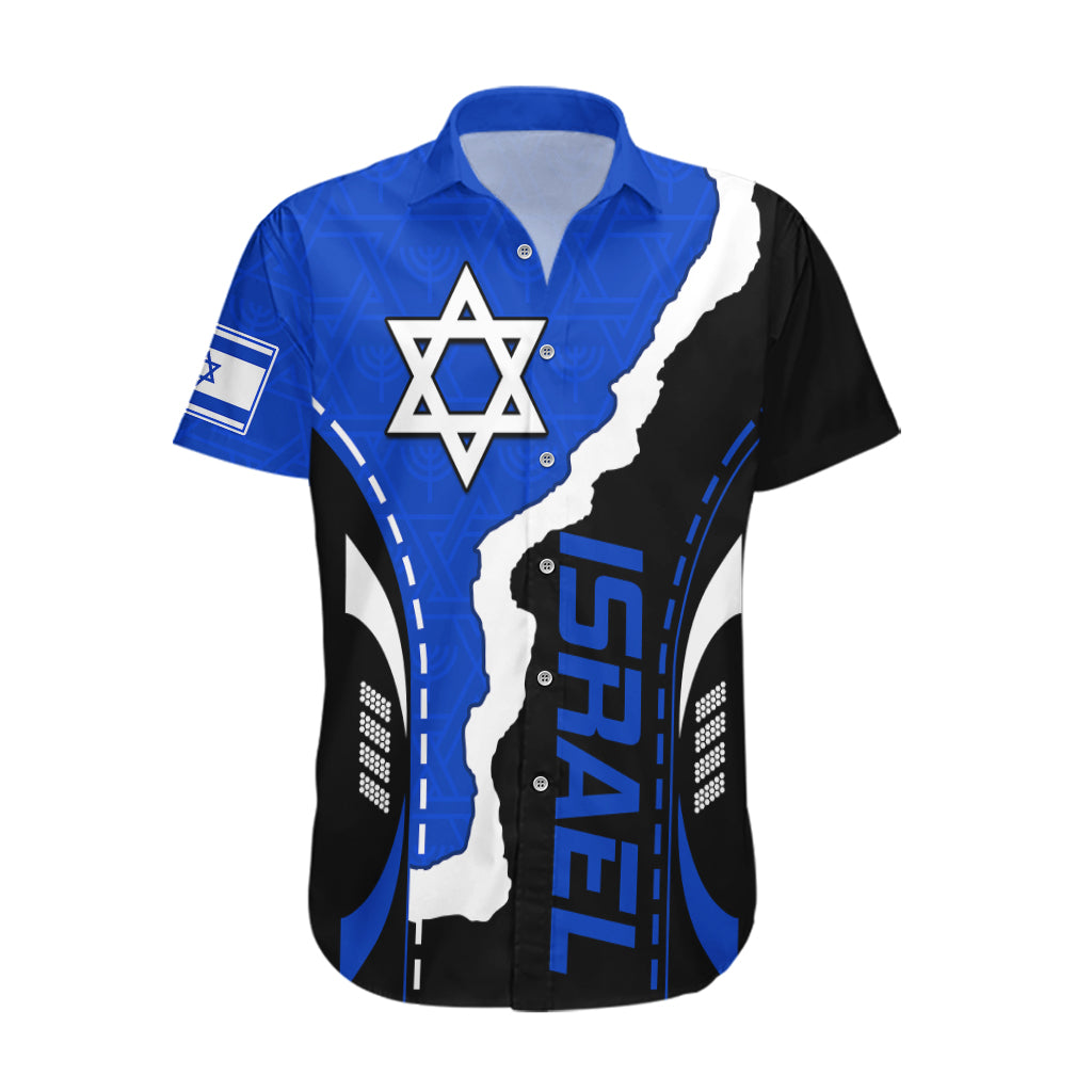 Israel Hawaiian Shirt Stars of David Sporty Style - Shopicos