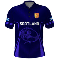 Custom Scotland Rugby Polo Shirt Scottish Thistle World Cup 2023 - Shopicos